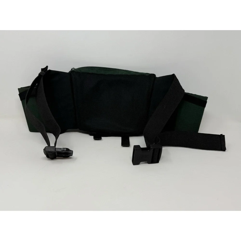 Vintage Jansport Oasis Fanny Pack Waste Pack Dual‎ Bottle Holder Camping Green